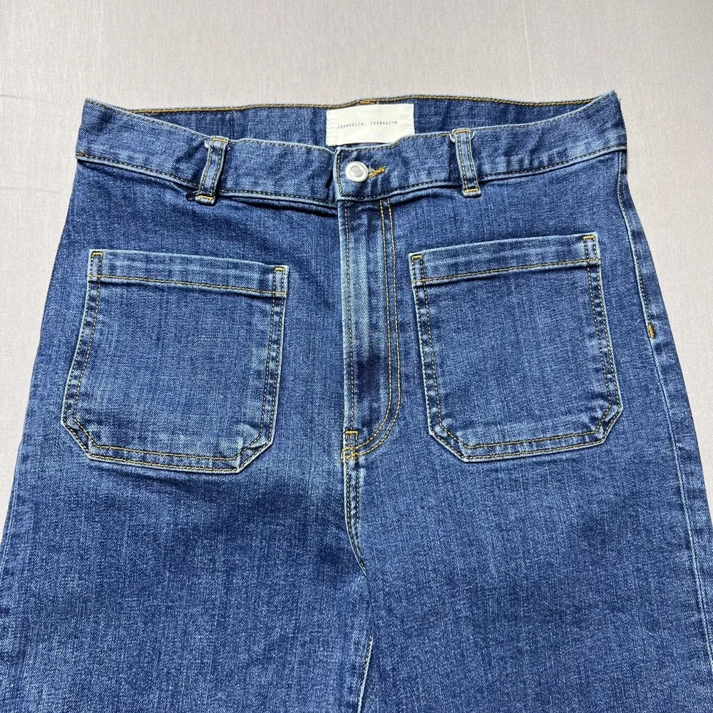 Jeanerica St. Monica Jeans Flare Wide Leg Vintage 95 High Rise SW006 Size 29 - Picture 6 of 16